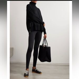 NWT! Varley Barker oversized zip-detailed stretch-jersey turtleneck sweatshirt